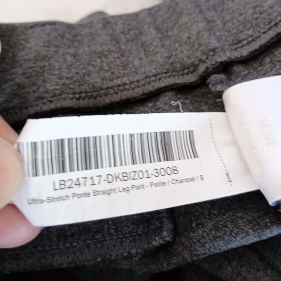 Quince Ultra Stretch Ponte Pants Petite S Charcoal Straight Leg Comfortable - Picture 7 of 7